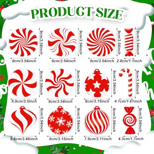 Image of Demissle 24 Pcs Car Air Fresheners Bulk Cute Hanging Air Freshener Groovy Scented Fresheners Rearview Mirror Decor for Women Car Accessories(Candy)