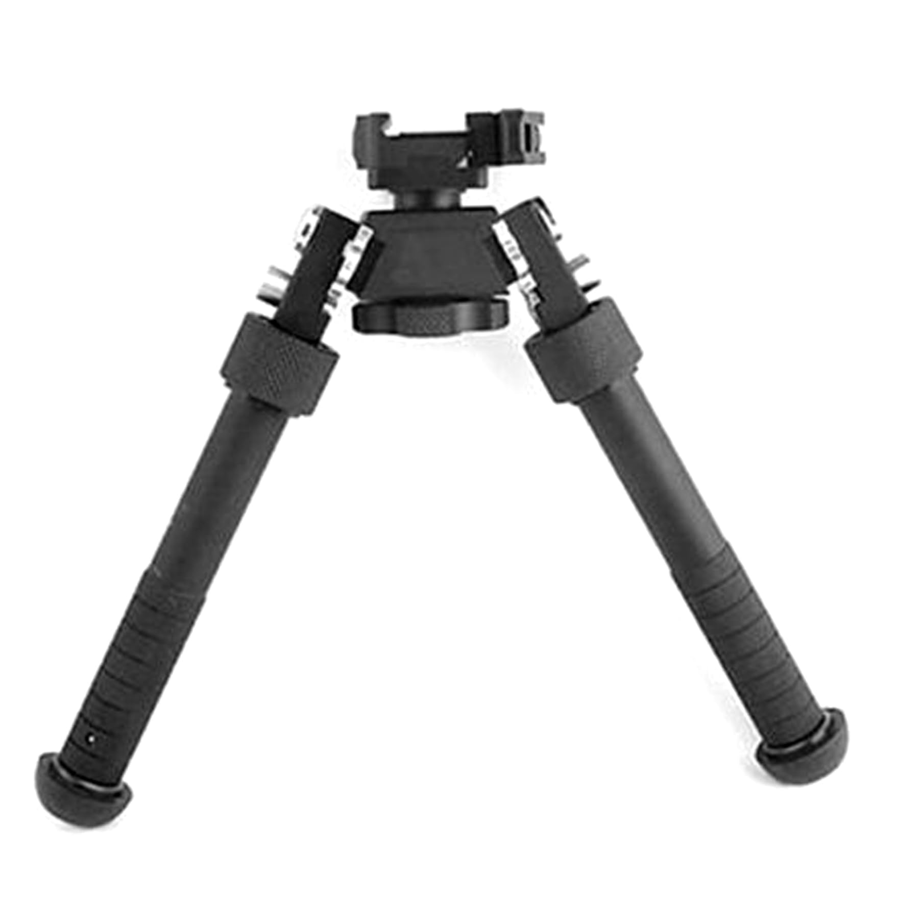 BIPOD ÚNICO 360 ° Rotación de altura ajustable Bi Pods para rifles, palitos de disparo portátiles plegables removibles rápidos para la estabilidad de los rifles de caza y disparos de objetivos afuer