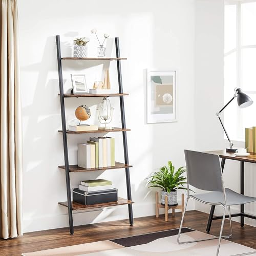Image of VASAGLE Ladder Shelf, 5-Tier Bookshelf, Storage Rack