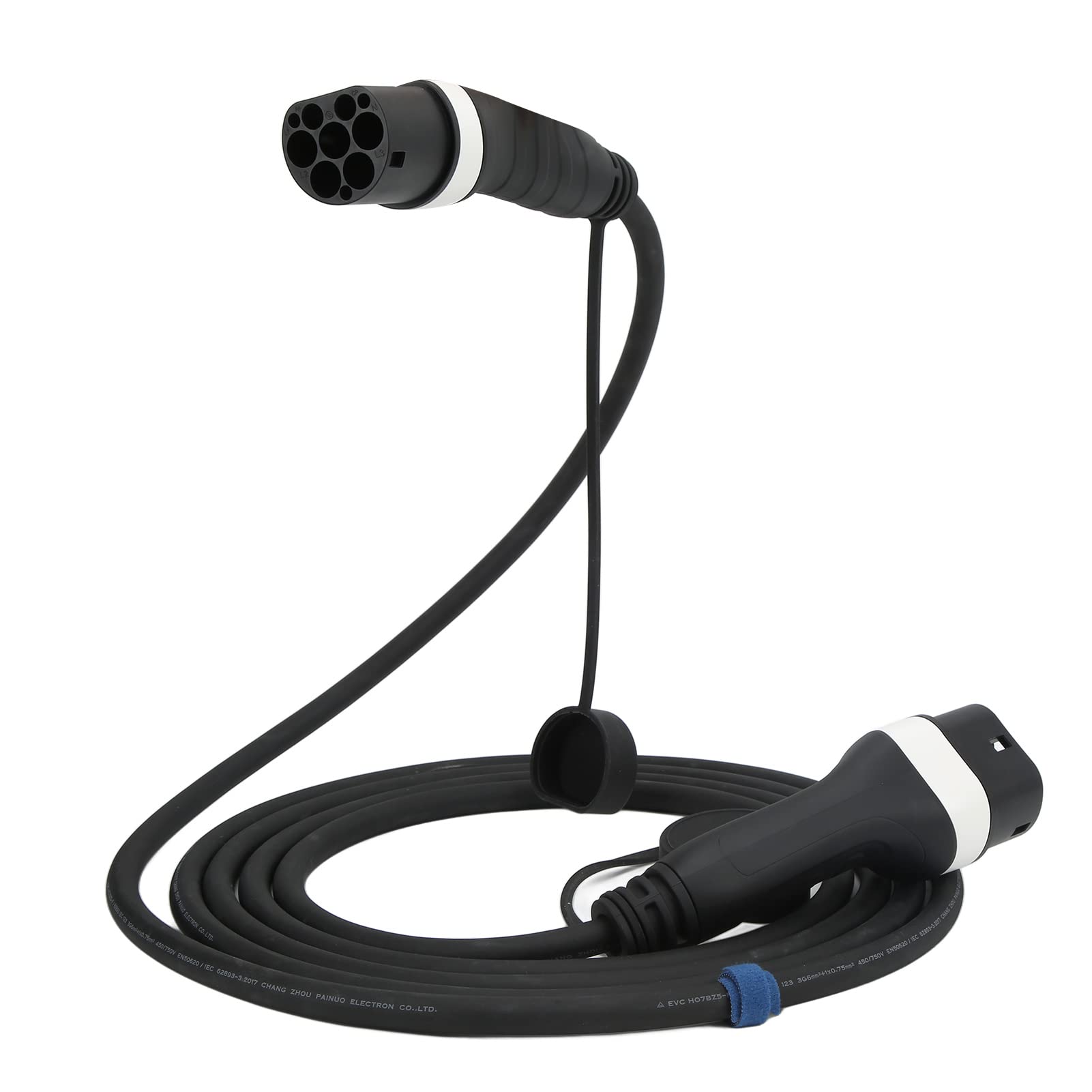 Adapter do ładowania EV, wydajny, 16 A, 3,6 kW, typ 2, kabel do ładowania do pojazdów hybrydowych, 5 m, CE-TÜV