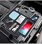 PIMCAR Center Console Organizer Upgrade Flocked Liner Interior Compatible with Dodge RAM 1500 2500 3500 2019 2020 2021 2022 2023 ABS Plastic Material Shell Armrest Box Insert Tray Accessories