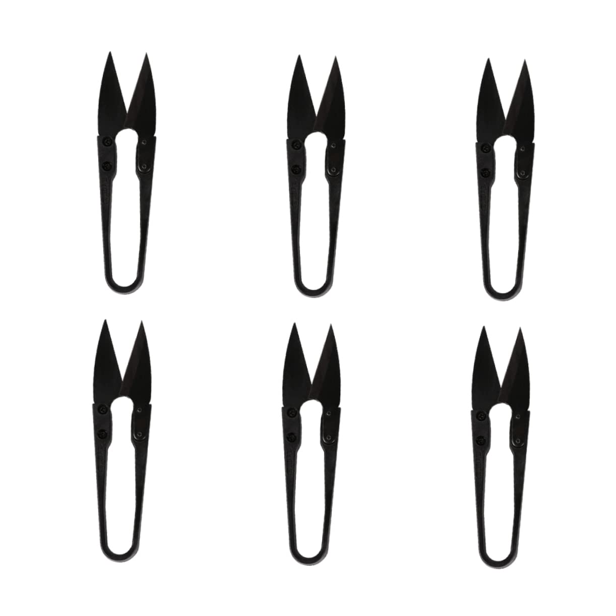 STOBOK 18piezas Tijeras De Forma Cortahilos Prácticos Para Manualidades y Costura Útiles Para y Proyectos De Negro