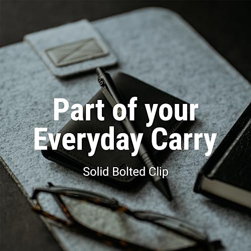 Everyman Black Grafton Pen, Luxury Metal Writing Edc Pen With Premium Gel Ink, Gift For Office, Business, Executive #TOP4