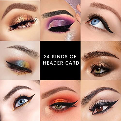 DKAF Eyebrow Stencil with Eyebrow Tools, 24 Styles Eyebrow Template, Reusable Non-Woven Self-Adhesive Eyebrow Shaper Kit for Beginners and Professionals, Easily Create in 3 Minutes