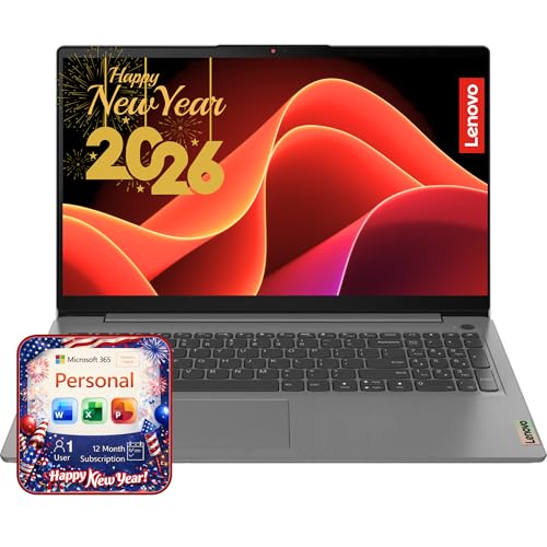 Lenovo IdeaPad 15.6' Laptop Computer - 20GB RAM - 1.2TB Storage - Intel Core | Microsoft Office 365 Included, 256GB SSD and 1TB Cloud Storage, Webcam, Windows 11 no Mouse | Essential Laptop