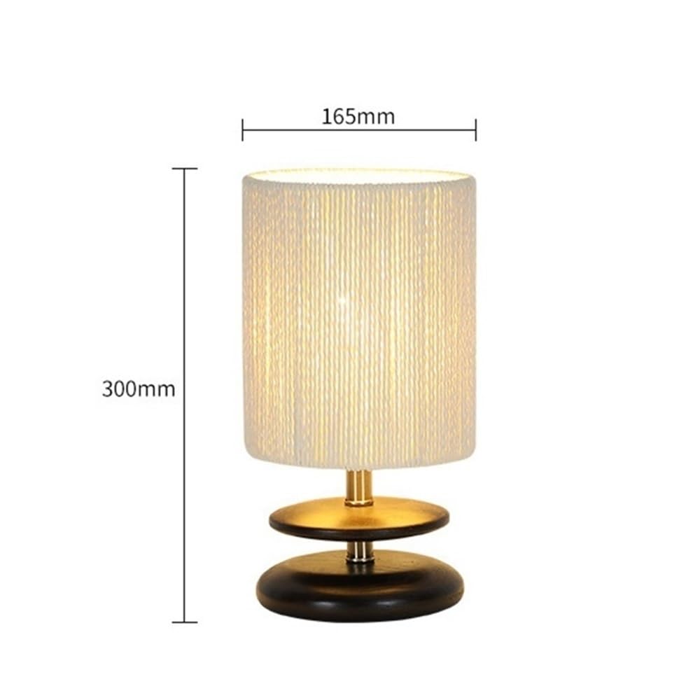akcesoria do sypialni Drewniana lampa stołowa do salonu, gabinetu, sypialni, stolika nocnego, atmosfera, trójkolorowa zmiana światła(Mały)