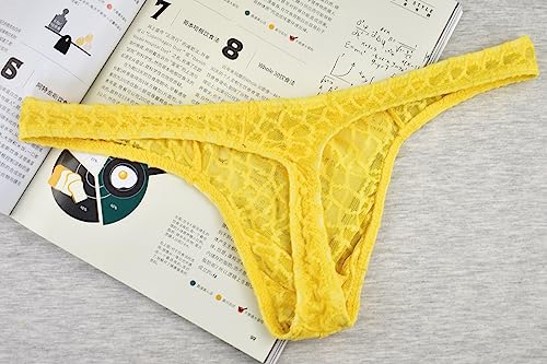 Men's Mesh Thong—Lightweight Lace Tempting Sexy, Breathable Seduction3