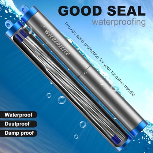 Image of Blue TIG Tungsten Holder-Handy Protective Storage Tube for WL20 Welding Tungsten Electrodes