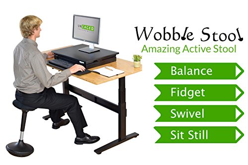 Image of Wobble Stool standing desk chair for active sitting modern sit stand up desk stools high perching perch office chairs tall swivel leaning ergonomic computer balance
