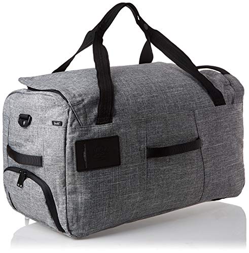 Herschel Outfitter Travel Duffel Bag, Raven Crosshatch, One Size
