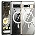 Produktbild TIANNIUKE Magnetische Handyhülle für Google Pixel 7 Pro Hülle, Transparent und Gelb Resistent, Kompatibel mit MagSafe, Slim Fit Stoßfeste Schutzhülle für Pixel 7 Pro Case (2022) (Clear)