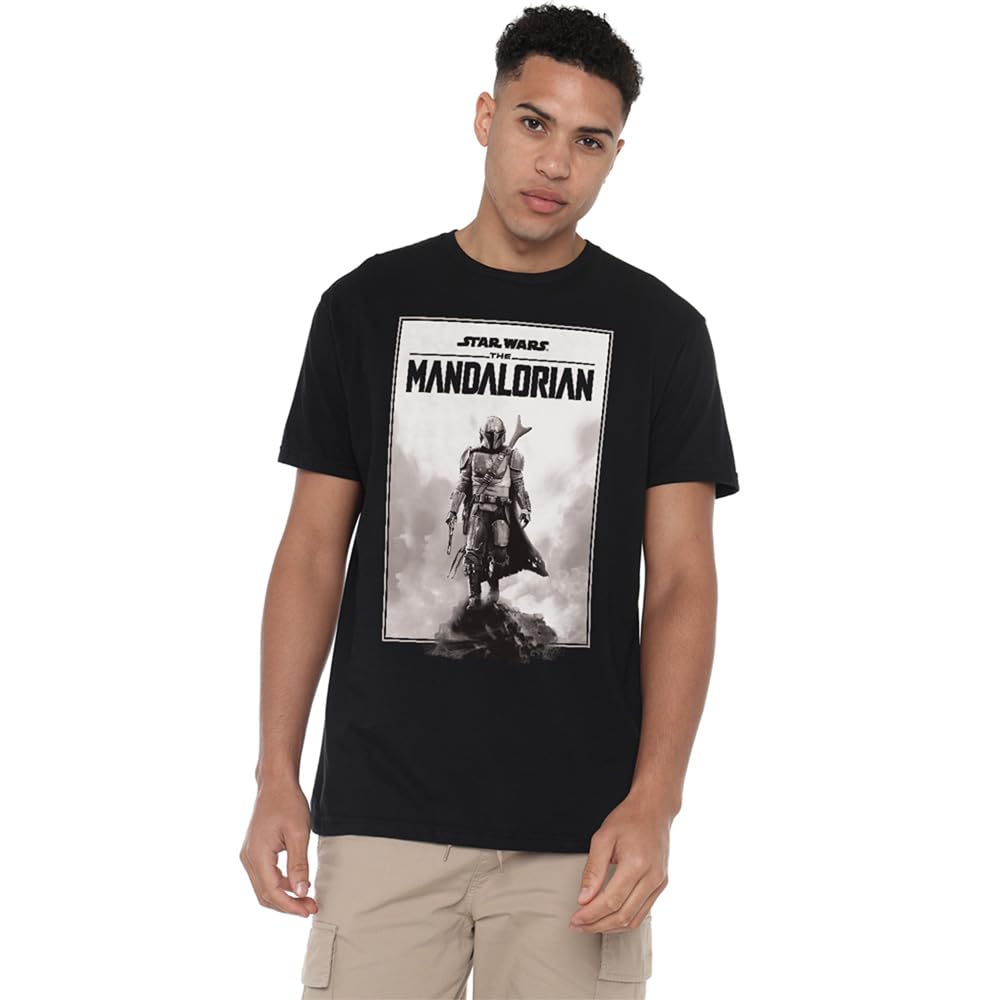 Star Wars The Mandalorian Desert Poster Unisex T Shirt, Black, XXXX-Large