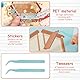 8 Stück DIY 3D House Stickers, dekorative 3D-Aufkleber für Miniaturhäuser, lustige DIY-Aufkleber für die Szene für kleine Zimmer, Blumenhaus, Café, Bakery, Bibliothek (8 Stück, A)