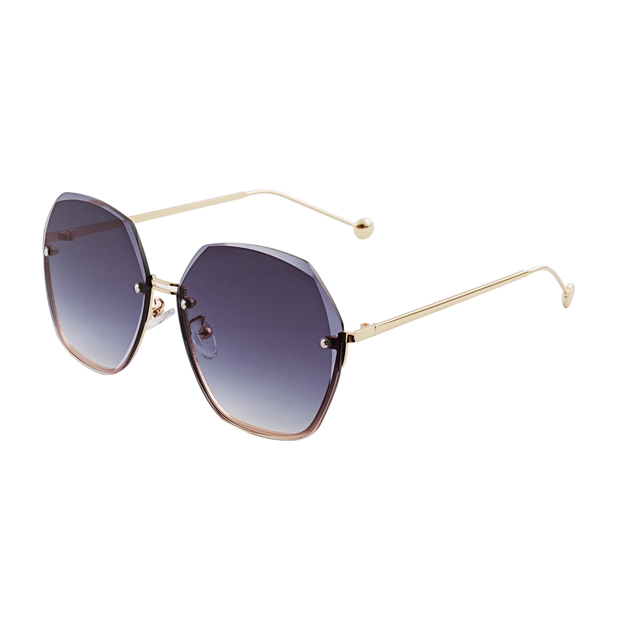 Okulary przeciwsłoneczne damskie, duże, modne, eleganckie, gradient kolorów UV400 + woreczek na okulary przeciwsłoneczne