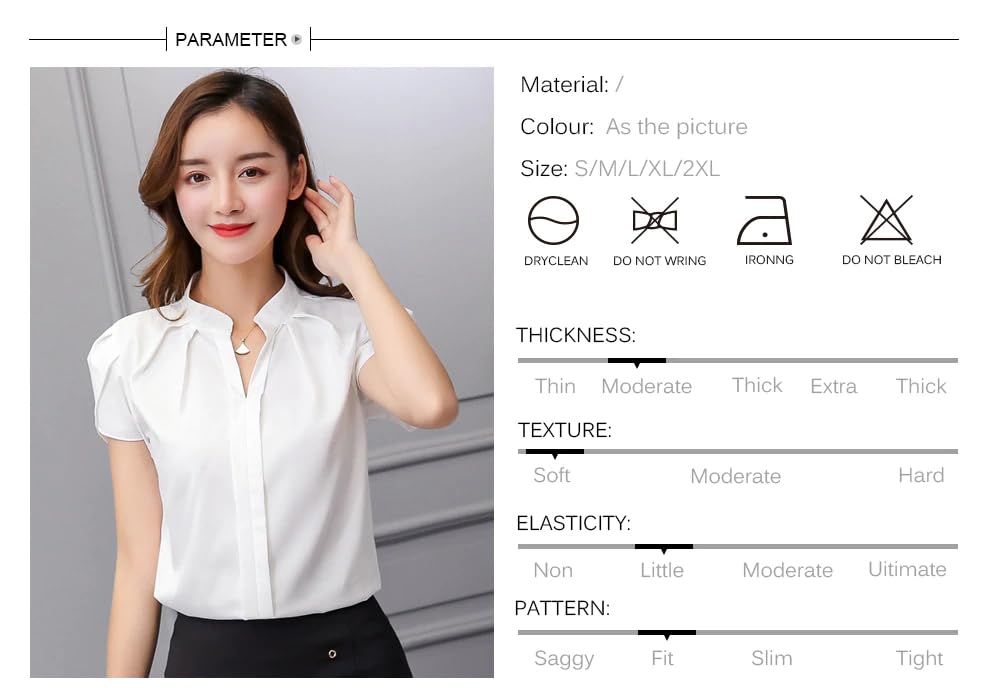 Image of Alaine Women Blouse Office Lady Shirt Women Tops