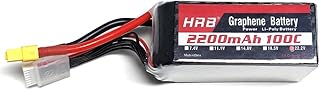 HRB 2200mah 22.2V 100C 6S Graphene Battery Compatible with RC Quadcopter Helicopter Airplane Car Boat Truck