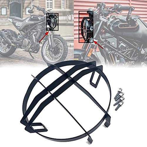 for Svartpilen401 Passend für Svartpilen 401 250 2020 2021 Scheinwerferabdeckung Motorrad Scheinwerfer Gitter Scheinwerfer