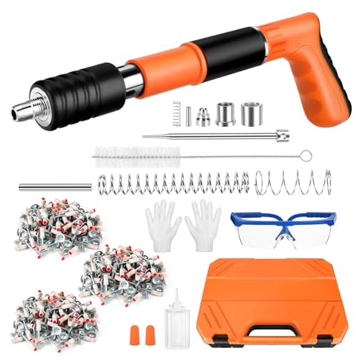Adjustable Manual Nail Gun with 300 Nails