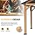 YOLENY 11' x 13' Wood Gazebo Outdoor Gazebo Spruce Wood Framed Gazebo with Black Steel Hardtop Roof for Garden, Patio, Lawns, Parties