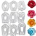 angweiKJ 9 juegos de troqueles de corte para hacer tarjetas, plantillas tridimensionales de flores, plantillas de metal para hacer tarjetas, decoración y manualidades, álbum de fotos decorativo…