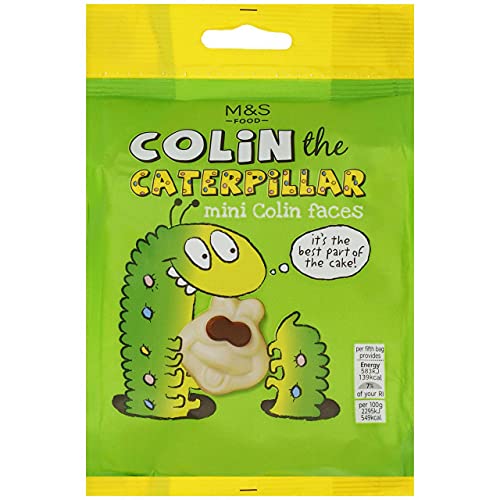 Premier Life Colin the Caterpillar White Chocolate Faces 127g M&S Marks & Spencer Treats For Kids