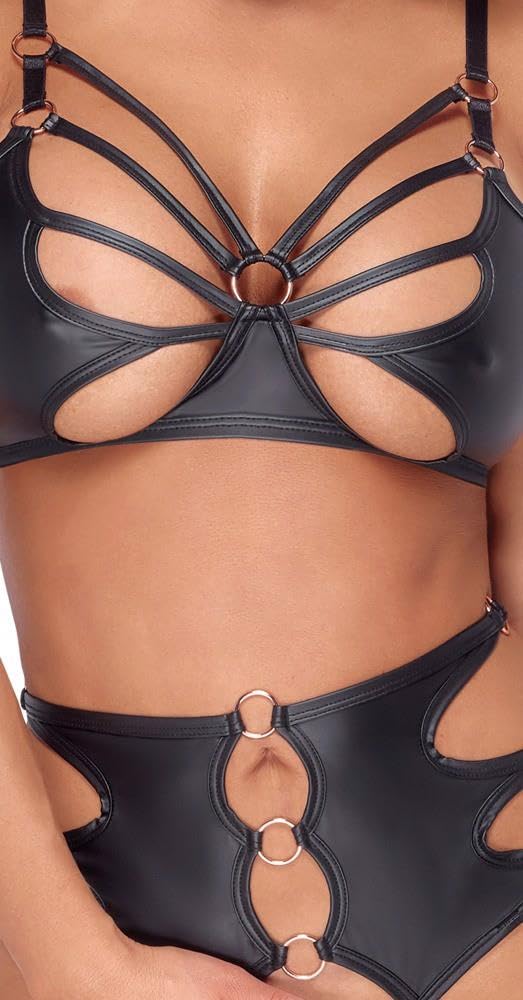 Cottelli Lingerie Dessous-Set, Schwarz, M