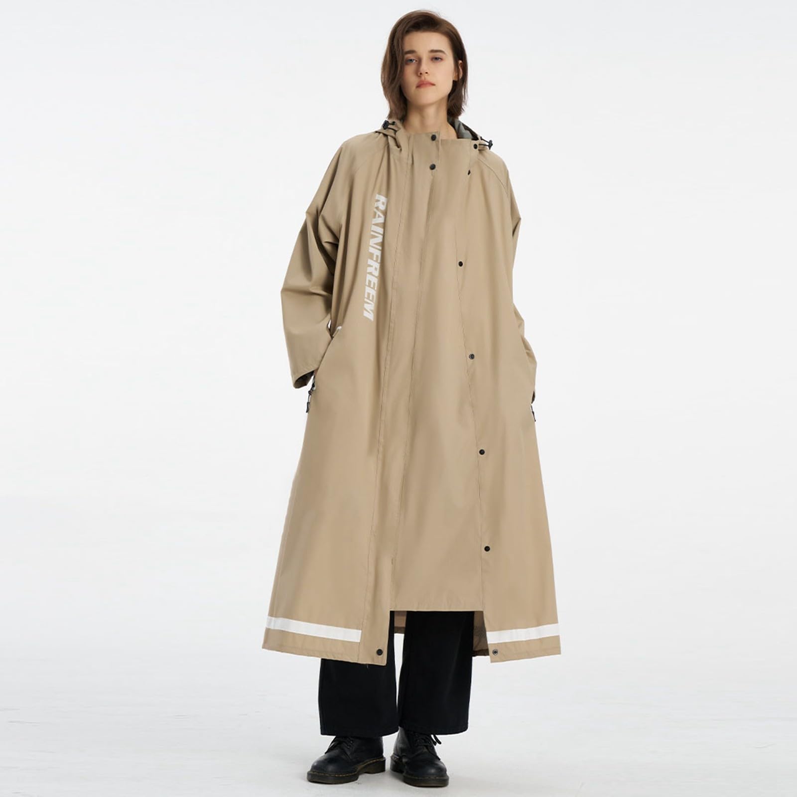 Poncho Pluie Homme Impermeable Femme Imperméable Protege Tenue Velo Pancho Vetement De Habit Ciret Cap Ensemble Cape Protection Manteau Long avec Capuche pour Anti