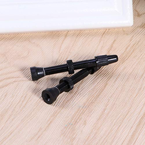 BESPORTBLE 1 par de válvula de bicicleta haste de liga de alumínio para bicicleta sem câmara de ar p