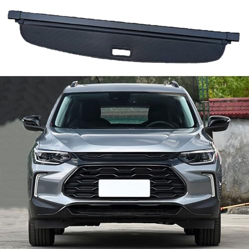 Cubierta retráctil para el maletero de Chevrolet Trax 2023-2024, cortina negra de carga 2