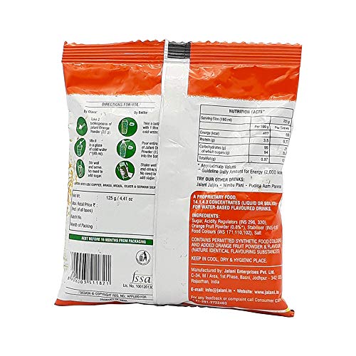 Image of Jalani Orange (125g Pouch Each) 375g, Pack of 3