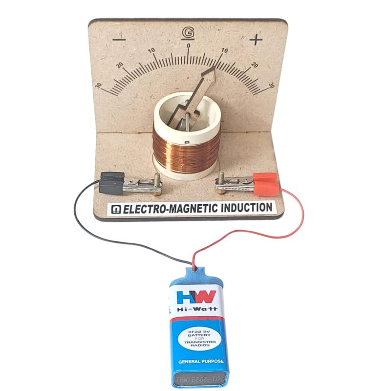 Image of ERH India Class 12 Physics Lab DIY Experiment Kit - Faraday's Law of Electromagnetic Induction Galvanometer Mini Science Project Working Model for School Kids