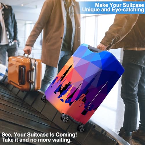 ICOSY Luggage Suitcase Covers - Elastic Cover Protectors, Scratch Resistant Travel Essentials Fits 18-32 Inch Luggage3