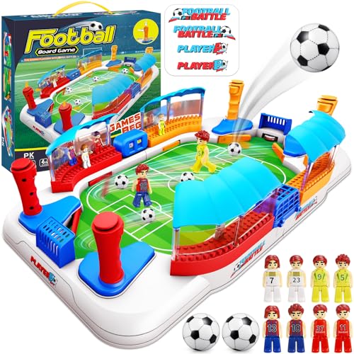 Image of Mini Foosball Table Game Soccer Toys for Kids Ages 3 4 5 6 7 8-12 – Portable Soccer Board Game, Interactive Tabletop Sports Toy, for Boys Girls for Indoor Family Party, Playroom