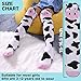 POEATEZO 3-12 Years Girls Knee High Socks Kids Funny Animal Pattern Warm Cotton Long Tall Boot Socks 6 Pairs (Cute Animals-C)