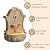 Glitzhome Vintage Multi-Tiered Outdoor Water Fountain with LED Lights and Pump, Antique European Style Faux Granite Sculptural Polyresin Outdoor Fountain for Porch Deck Patio Backyard, 25.75" H