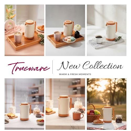 Image of Trueware Amaze ISI Certified Inner Steel Thermoware 750 ML Hot & Cold Flask Jug, BPA Free, Leak Proof, Ideal for Tea, Coffee, Water, Hot and Cold Beverages