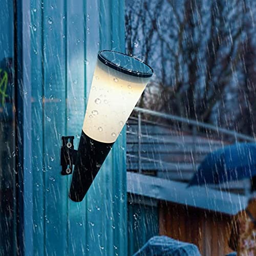 DHHVIC Wandleuchte, solarbetrieben, solarbetriebene Wandleuchte, Sicherheits-Wandleuchte, Abenddämmerung bis Morgendämmerung, bunte Lichter, ABS-Halterung für Villa Party, Außenbeleuchtung Cover