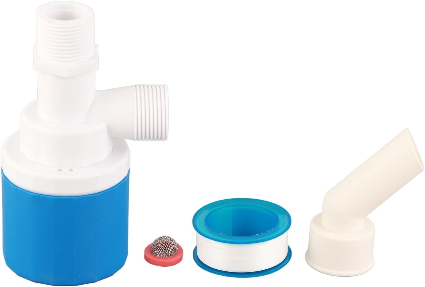 Valve, Nylon Inner Top Water Inlet Automatic Water Level Control Valve, Auto Off Water Valve with Stainless Steel Nuts for Solar, Water, Tower, Pool (3/4)