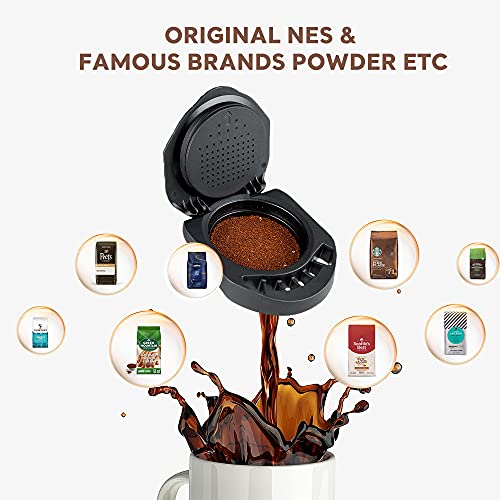 i Cafilas Adaptador de cápsula reutilizável para Dolce Gusto, suporte para encher seu café em pó com