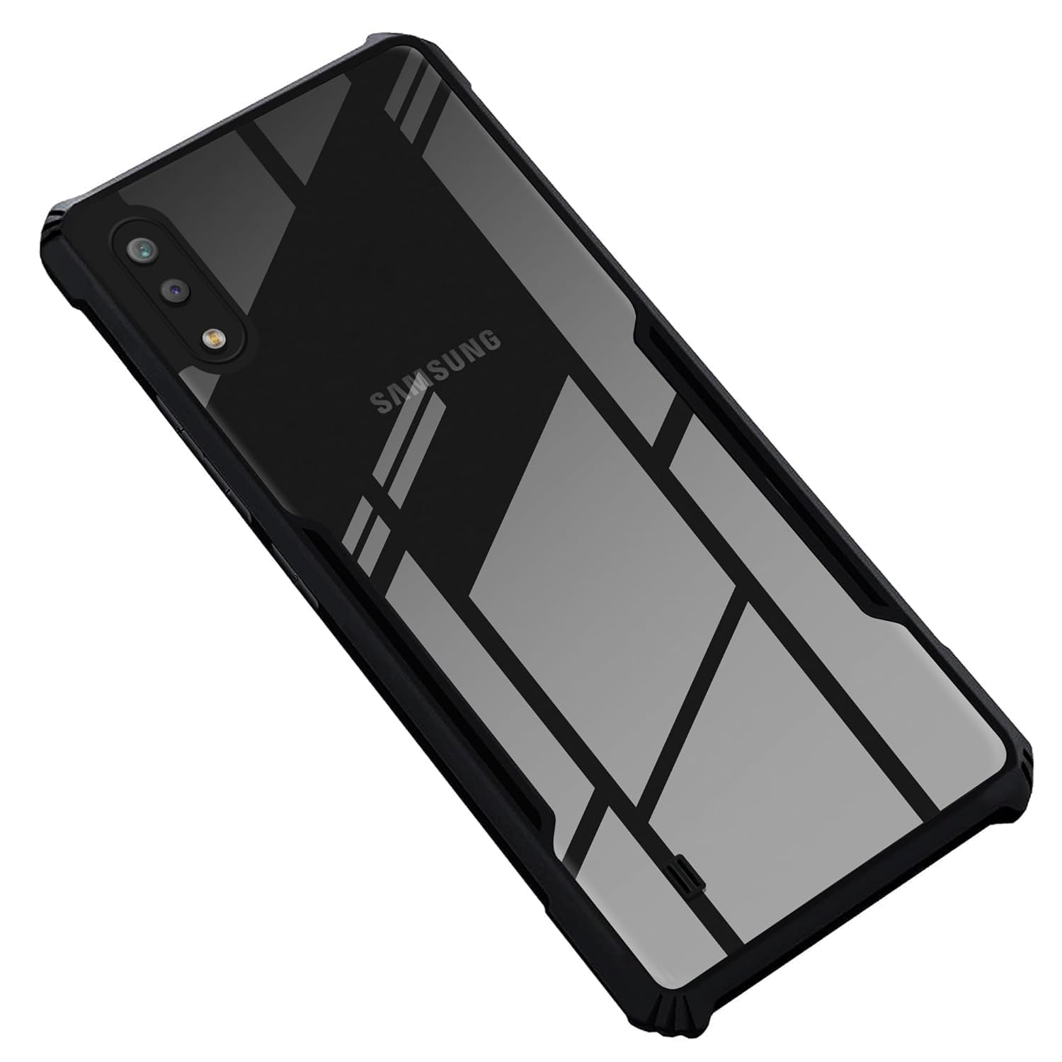 SHINESTAR Samsung Galaxy M10 Back Cover Case | Ultra Thin 360 Degree Protection Crystal Clear Tranparent Bumper Back Cover Case for Samsung Galaxy M10 - Black (B0CY3PDZLT) Amazon Price History, Amazon Price Tracker