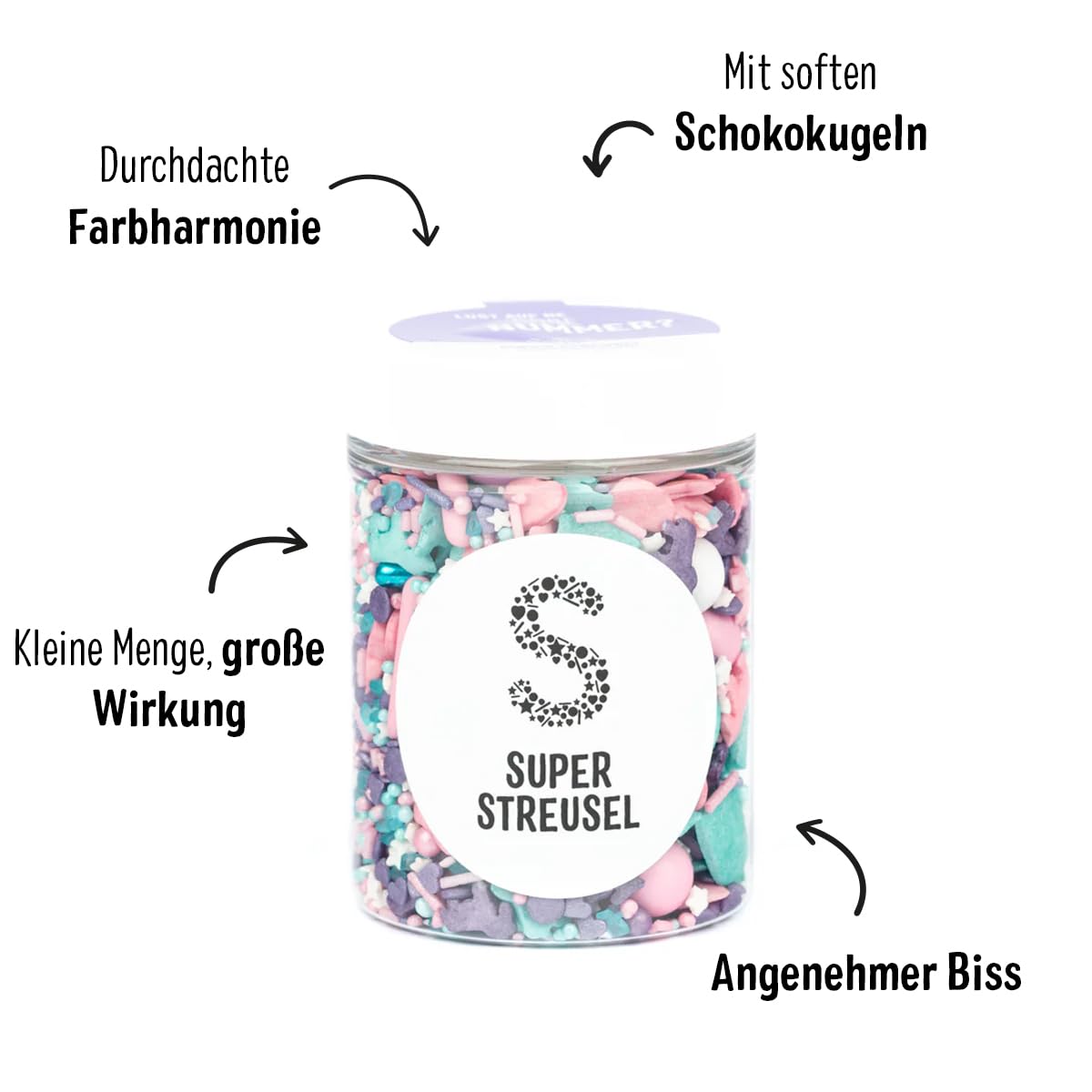 Super Streusel Einhorn Muffin Backset – Muffin Backmischung + SuperDrip Rosa 300 g + EinhornParty Streusel 90 g