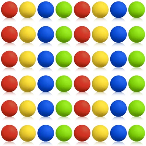 Sumind 48 Pieces Foam Balls Bulk Rounds Refill Balls Soft Foam Bullet Replacement Refill Pack for...