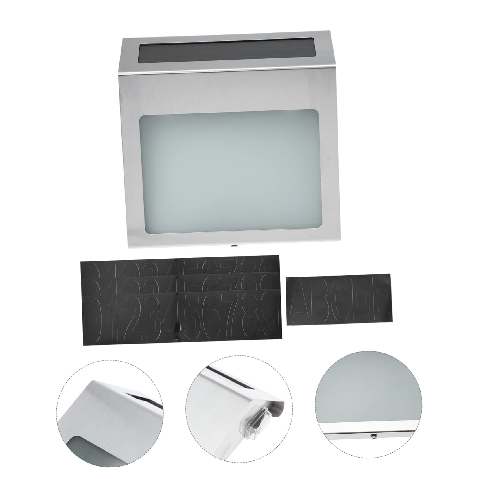 NUOBESTY Lampada Solare Per Numero Civico Luce Solare Per Targa Porta Di Per Targa Porta Led Per Resistente Alle Intemperie Facile Da Installare
