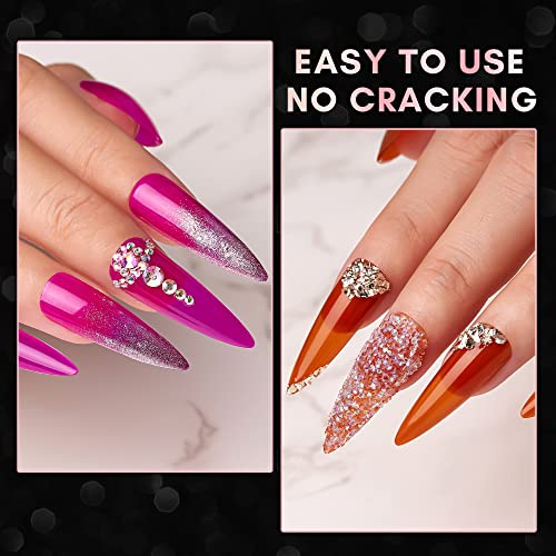 Makartt Stiletto Nail Tips, 500Pcs Full Cover False Nails Clear Press On Nails Acrylic Nail Tips Soak Off Nail Tips Clear Tips For Acrylic Nails Fake Nails For Womem And Diy Nail Art, 10 Sizes #TOP7