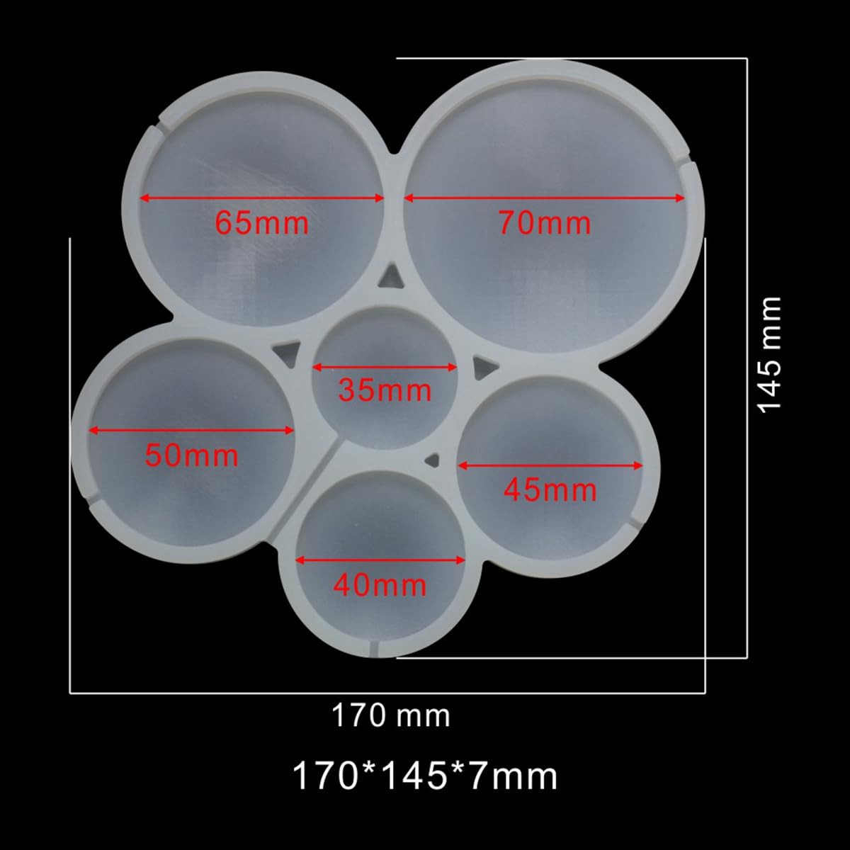 mostsom Lot de 2 moules ronds en silicone pour sucettes - Moule à chocolat et fromage - Ustensiles de pâtisserie - Outil de décoration de gâteau (I _ rond