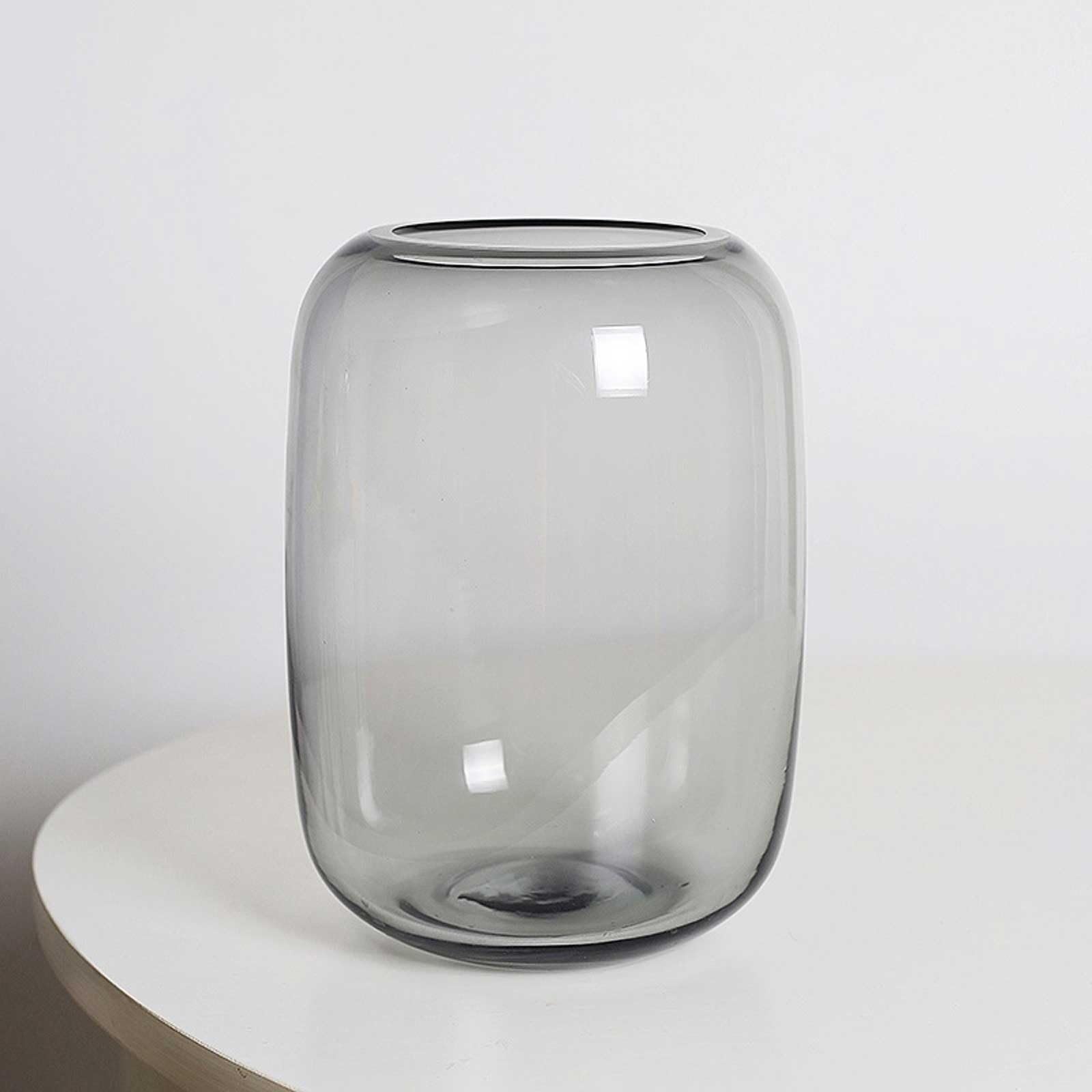 Acquario per Pesci Glass Fish Tank Transparent Gray Glass Desktop Small Fish Aquarium Living Room Glass Vase Bottle Acquari