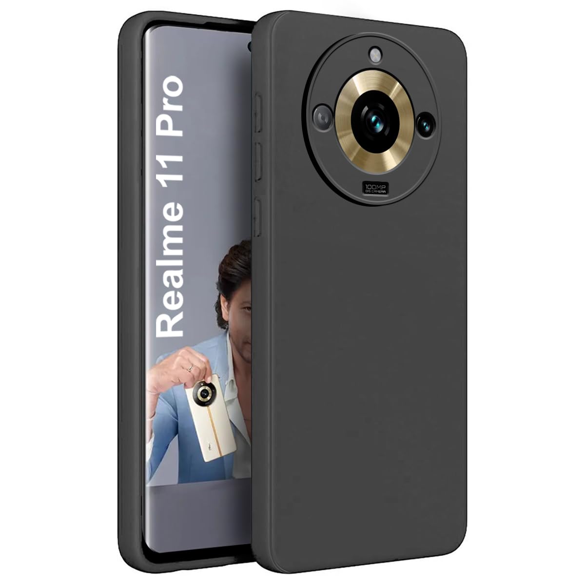 Fashionury Back Cover Case for Realme 11 Pro 5G | Matte Soft Silicon Flexible | Camera Bump Protection | All Side Shock Proof Rubberised Back Case Cover for Realme 11 Pro 5G Black (B0CC662F9N) Amazon Price History, Amazon Price Tracker