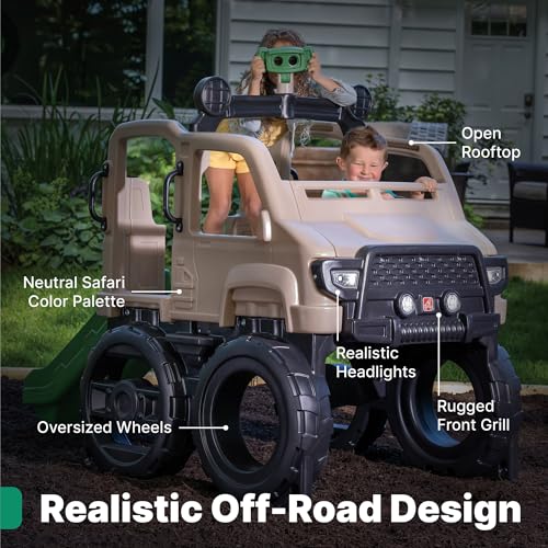 Step2 Truck Climber, Kids Outdoor Playset, Backyard Playground Set, Slide & Climbing Wall, Outside Jungle Gym, for Toddlers 2-5 Years Old