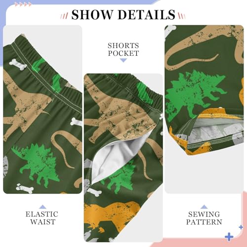 ZZKKO Colorful Dinosaur Grunge Boys Pants for Kids Jogger Pants with Pockets S-XL4