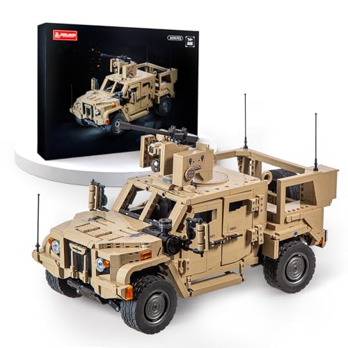 JLTV Building Blocks for Adults, Military Vehicles Building Sets, Collectible Car Building Kit for Adults (2479 Pcs)